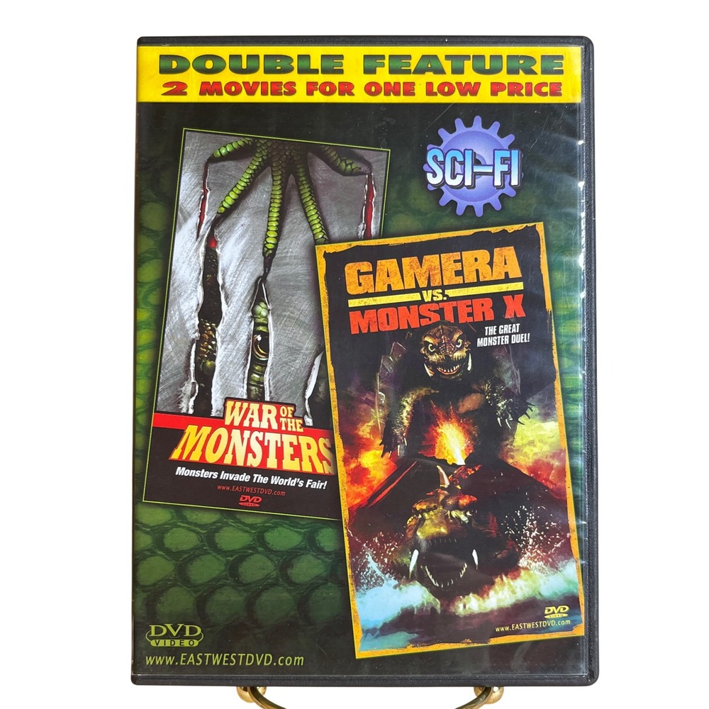 Gamera vs Monster X War of the Monsters DVD Double Feature Sci-Fi Kaiju Movie